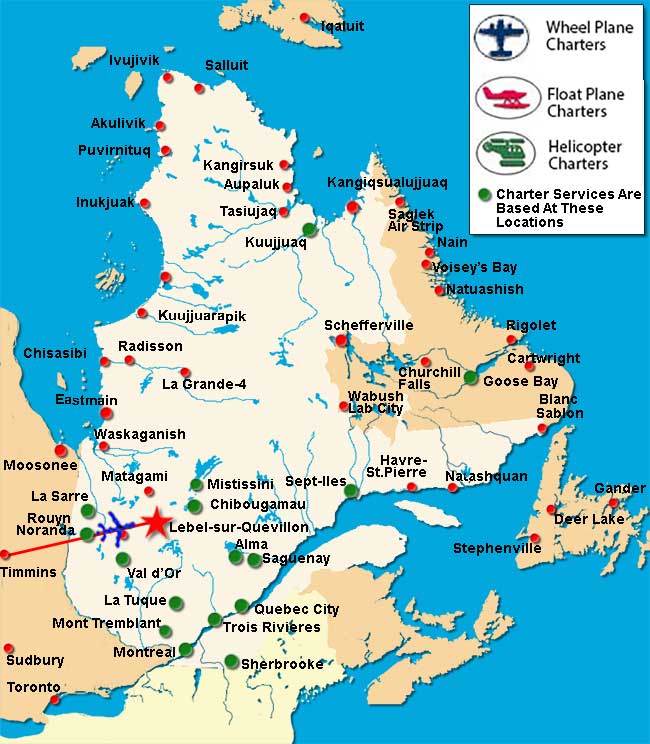 Timmins Charter Flights
